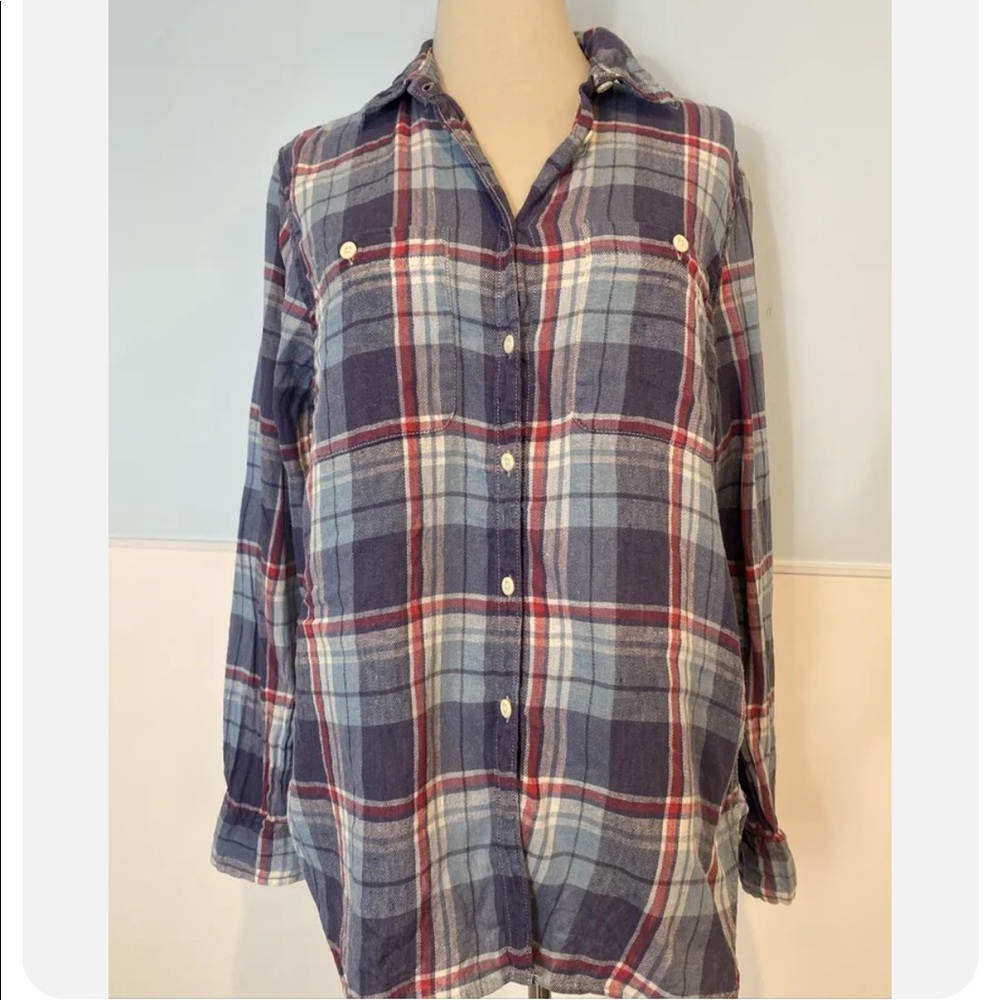 Denim & Supply Ralph Lauren Utility Flannel Plaid Shirt, Women's Size L